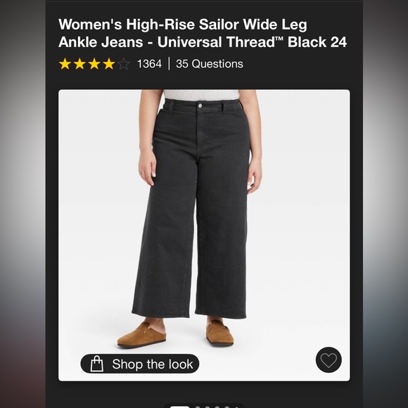 Viral Target wide leg jeans size 4 black - Picture 7 of 7